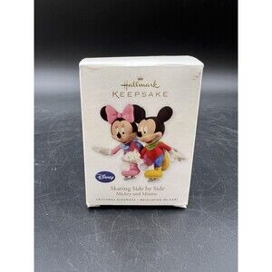 Hallmark Keepsake Ornament 2010 Disney Skating Side by Side Mickey and Minnie
